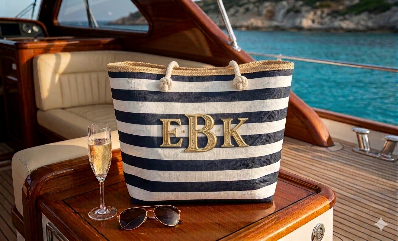 Chic Striped Tote