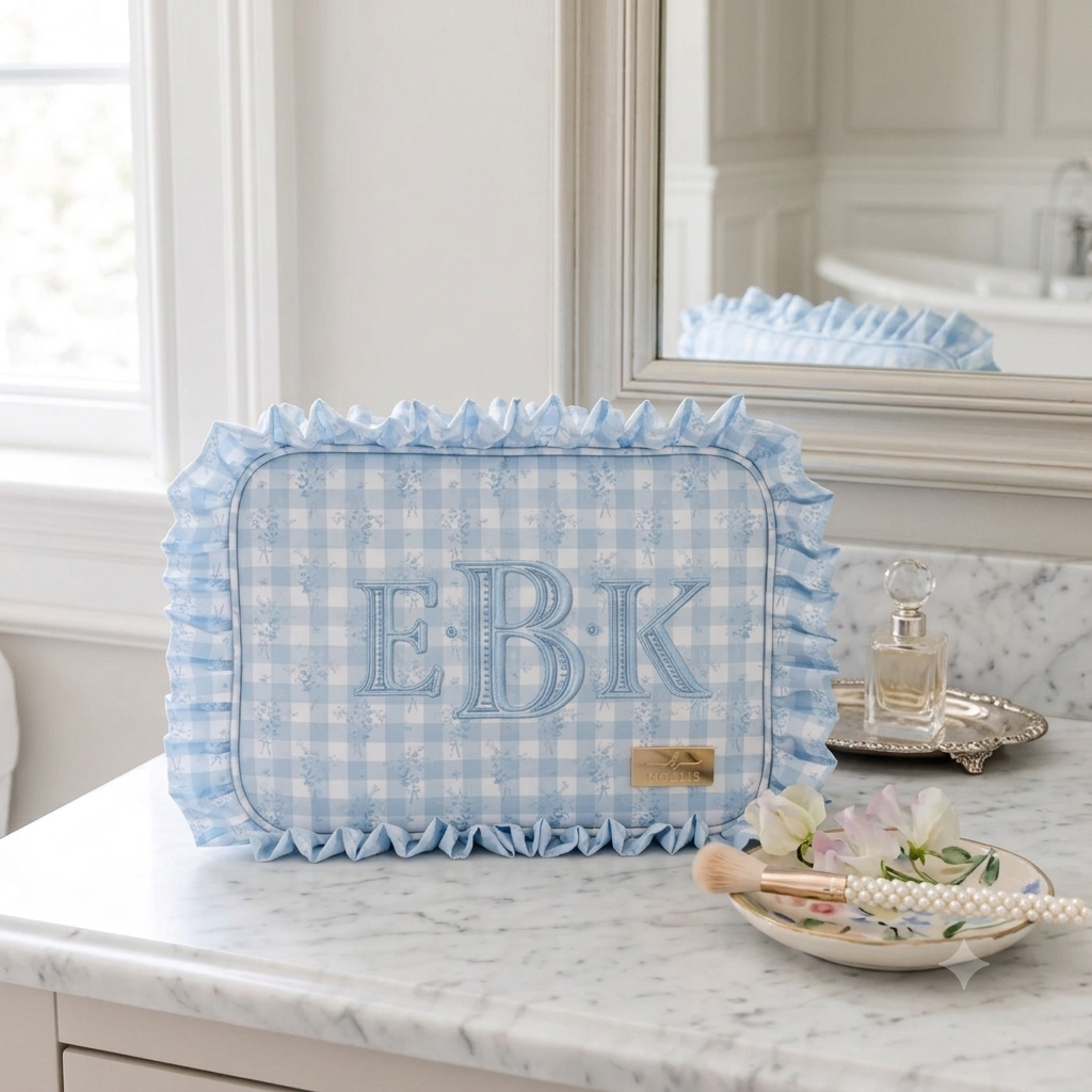 Ruffled Nylon- XL Pouch