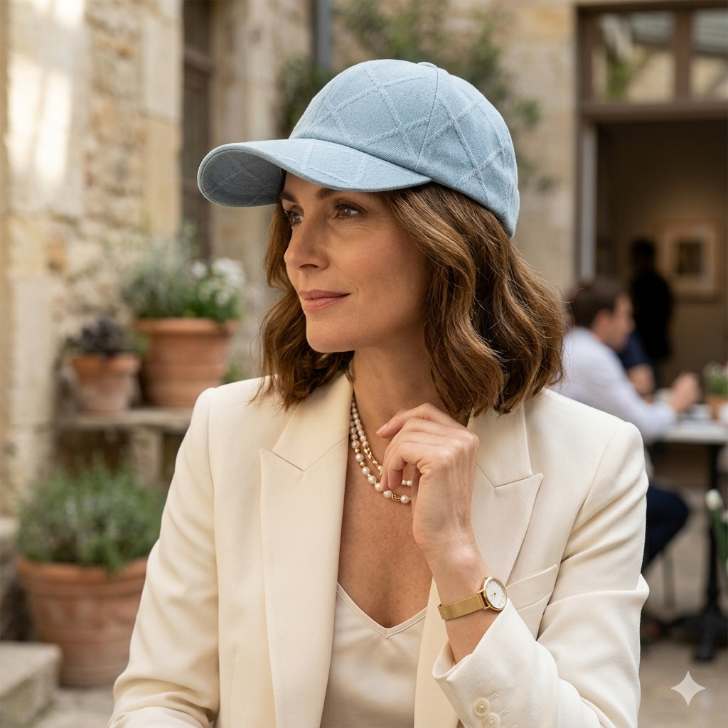 Julia Ball Cap, Denim