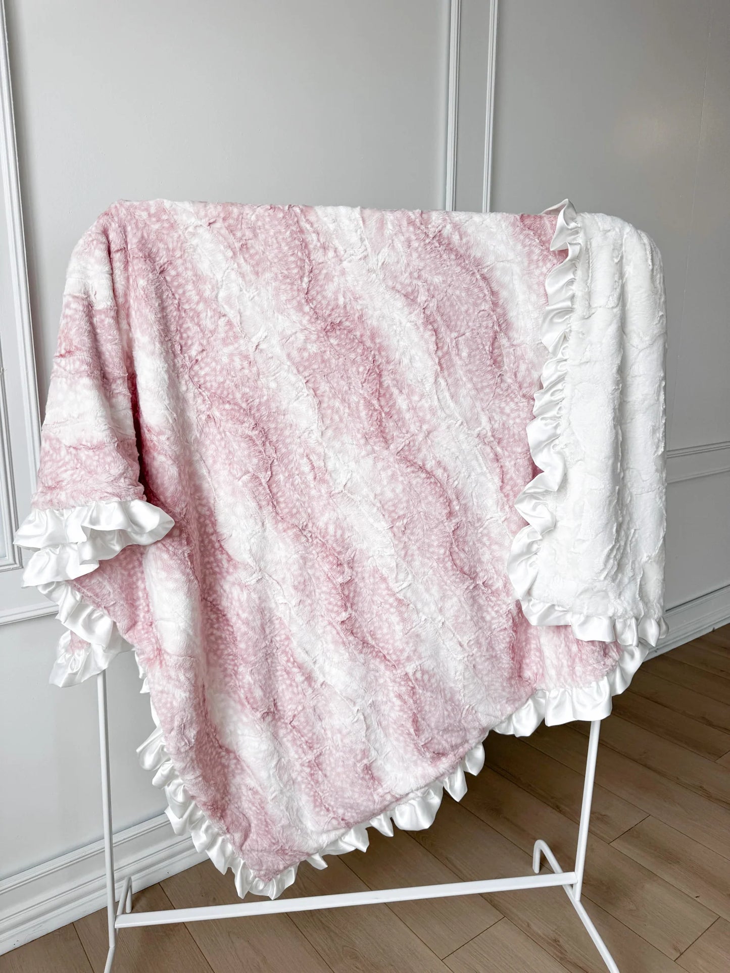 Sweet Pink Fawn Luxe Blanket
