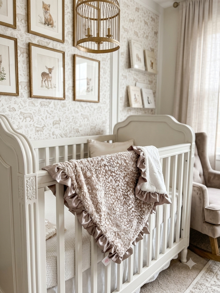 Lovely Leopard Luxury Baby Blanket