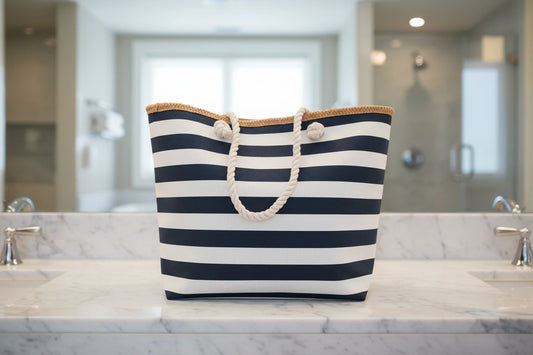 Chic Striped Tote