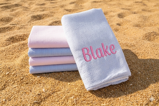 Embroidered Beach Towel