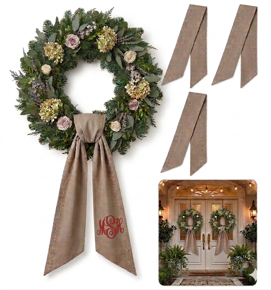 Linen Wreath Sash