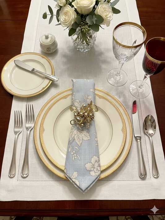 Blue & White Bird Napkins