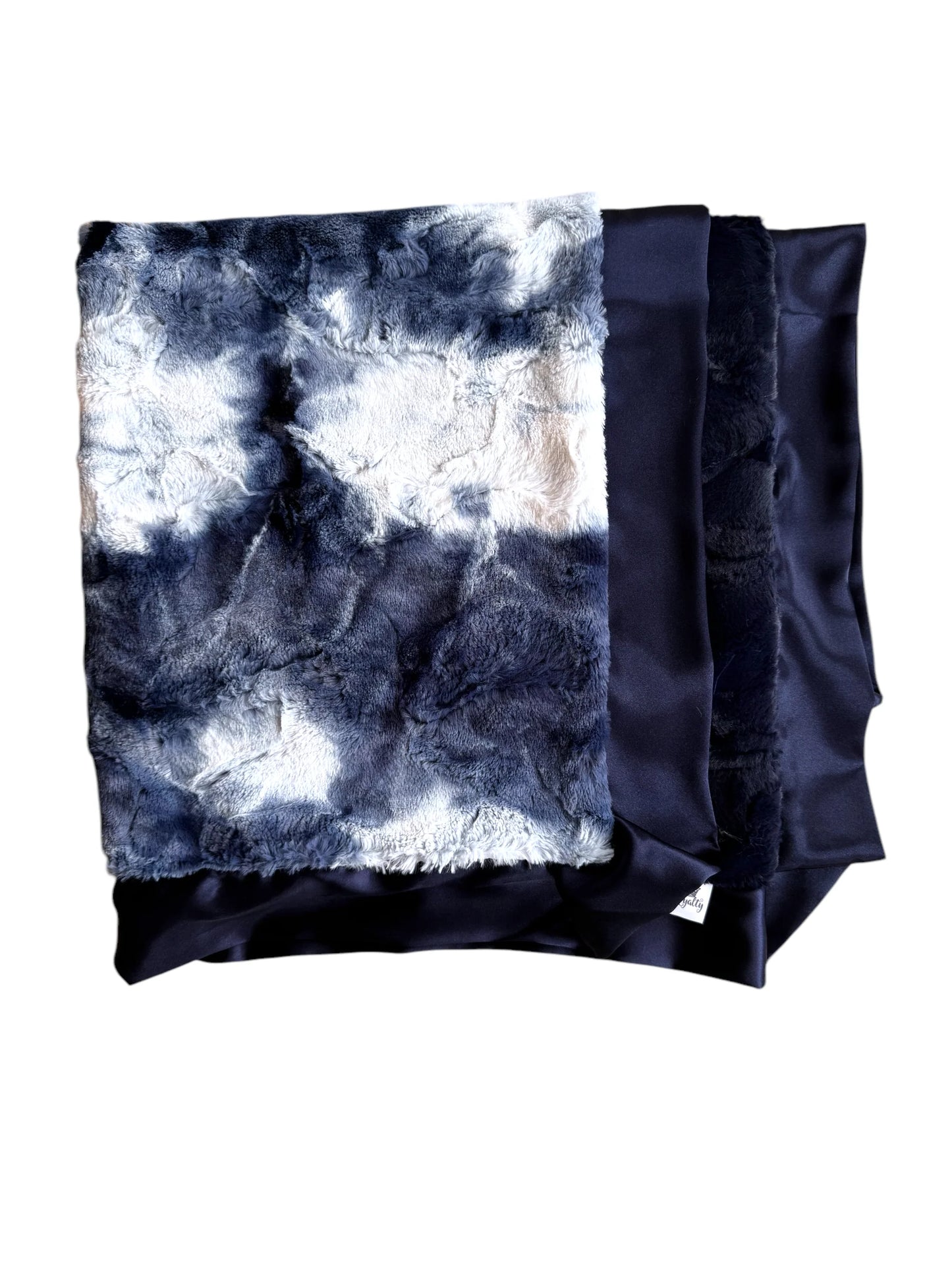 Navy Tie Dye- Luxe Cuddle Blanket