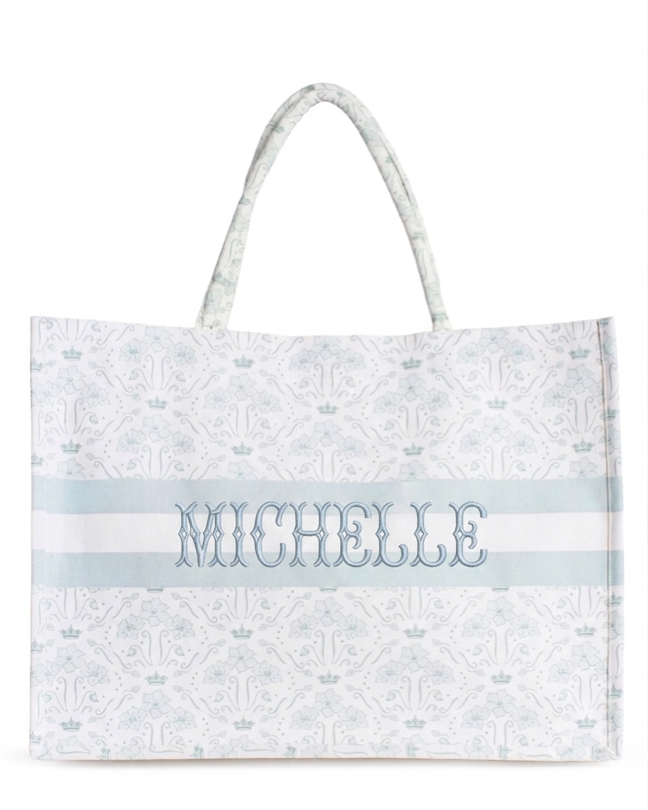 Royal Turnbridge Classic Tote White/Blue