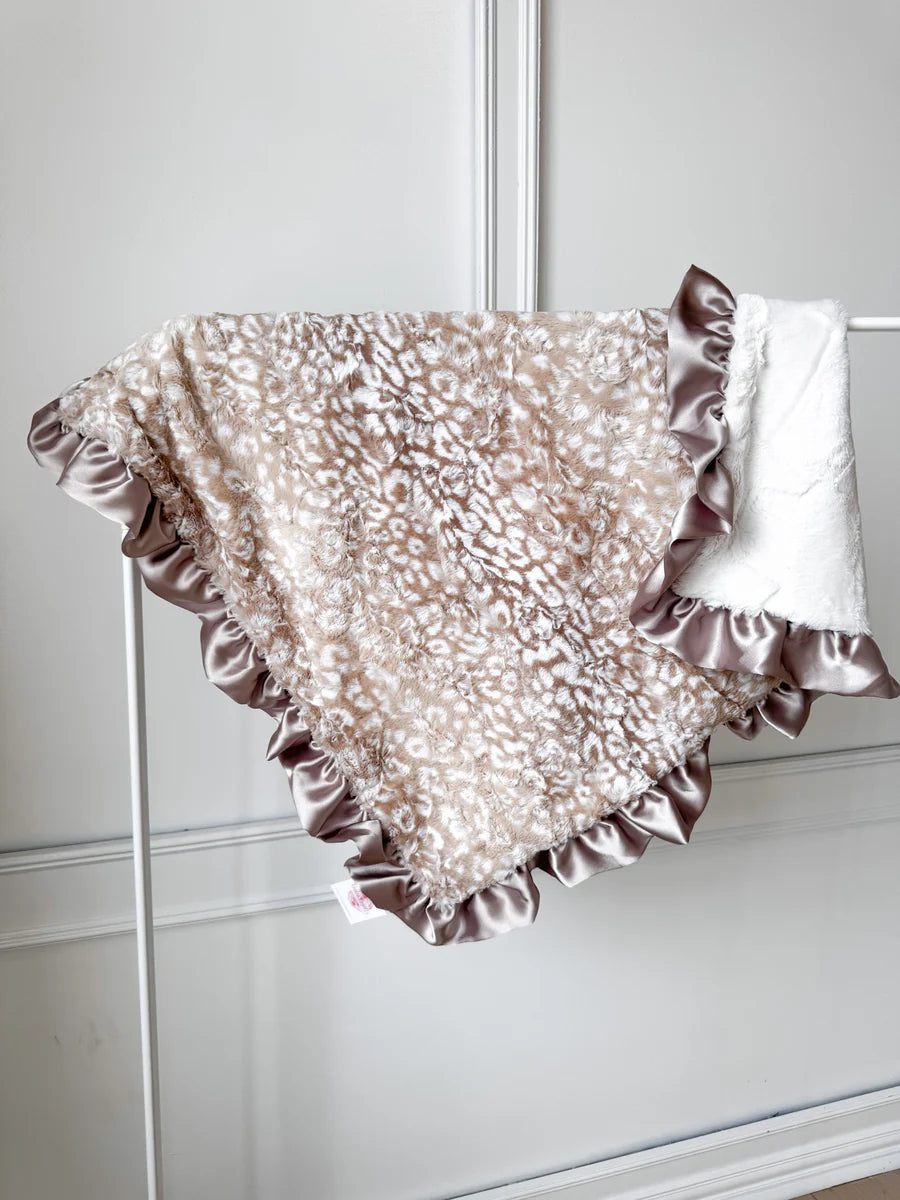 Lovely Leopard Luxury Baby Blanket