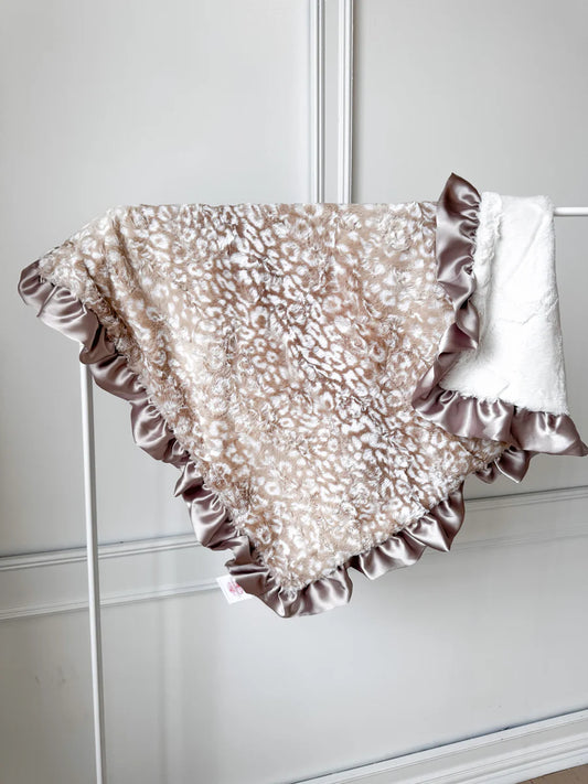 Lovely Leopard Luxury Baby Blanket
