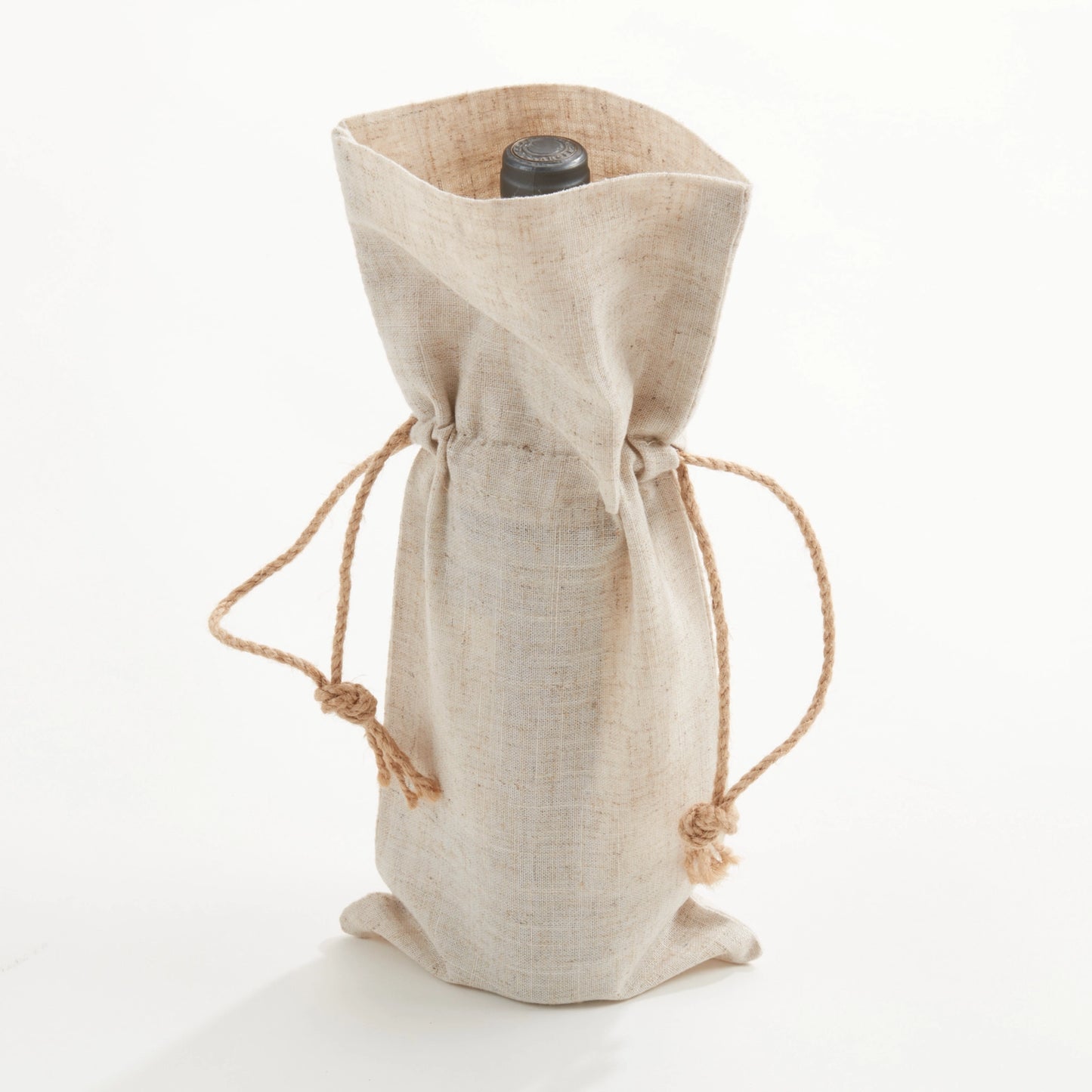 Linen Wine Bottle Bag