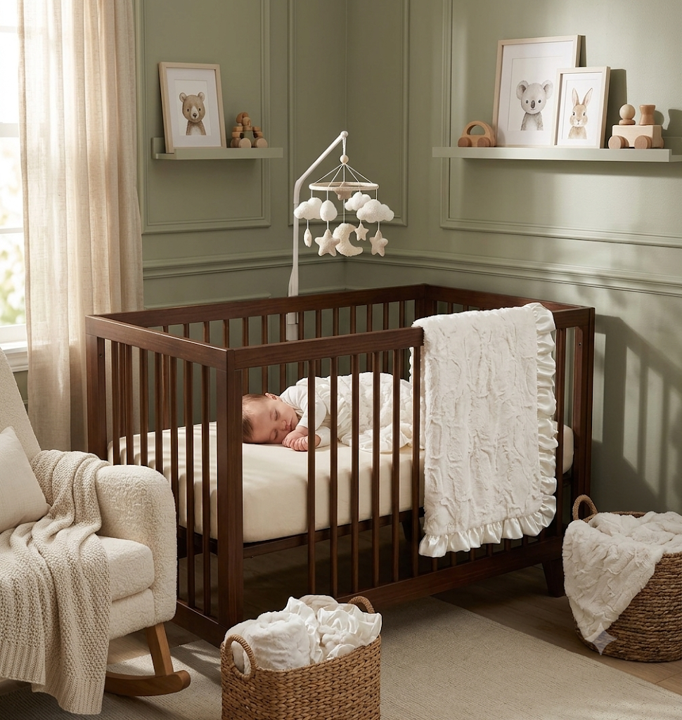 Classic Ivory Luxe Baby Blanket